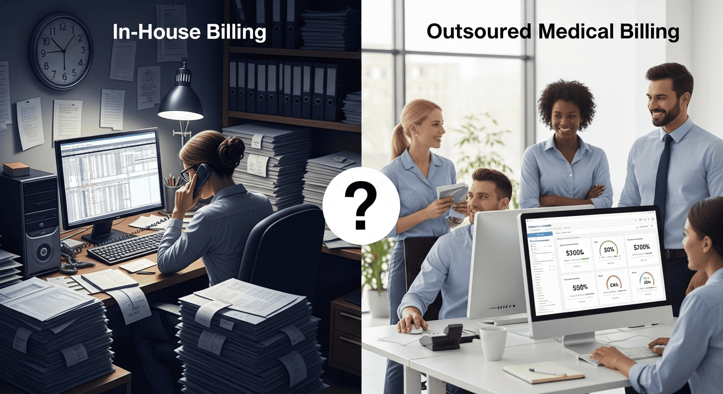 Outsource Medical Billing vs In-House Billing